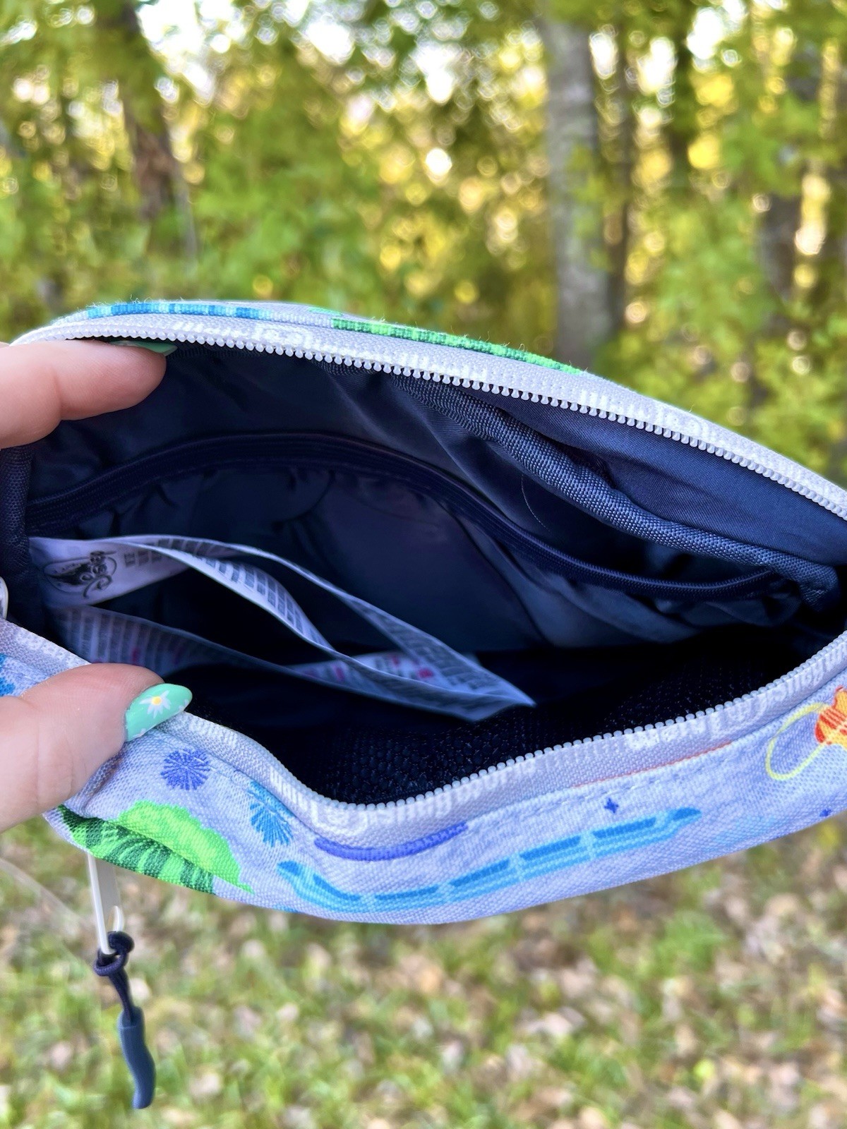 Disney Parks WDW Four Park Icons Belt Bag Fanny Pack W/ Headband Ear Holder NEW