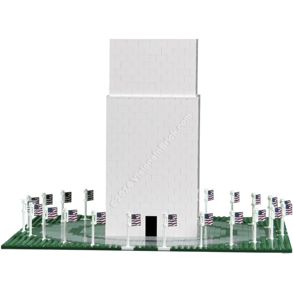 Custom Washington Monument INSTRUCTIONS made for LEGO® pieces