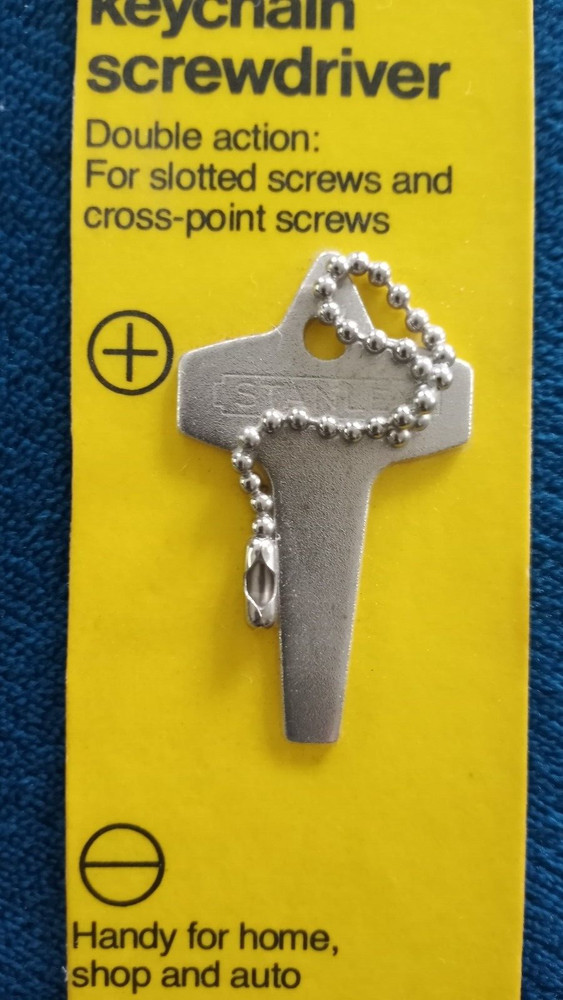 STANLEY 66-890 KEY CHAIN SCREWDRIVER / NEW