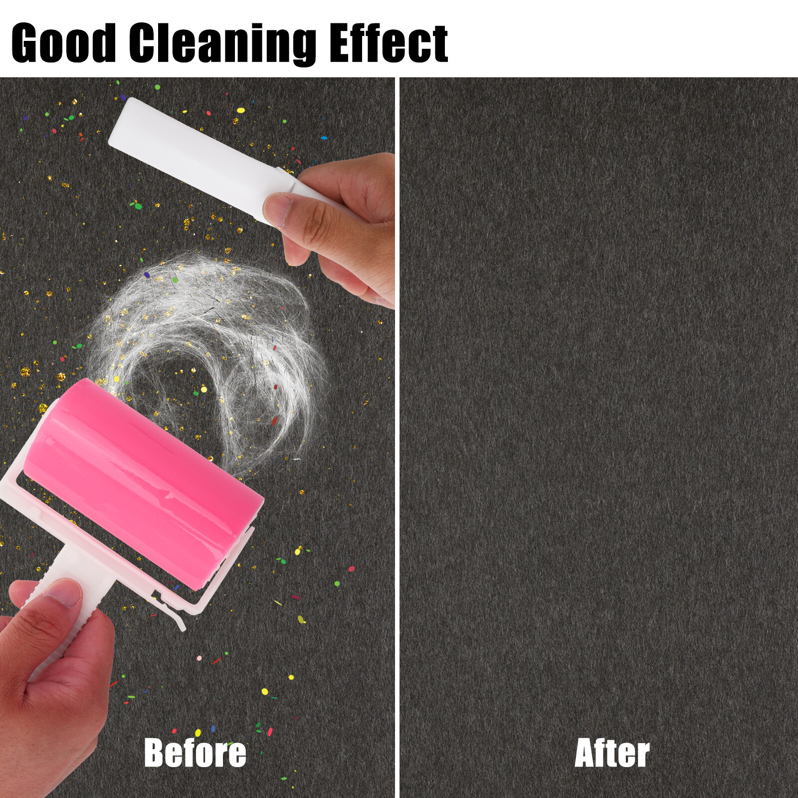 2Pcs Sticky Lint Roller Washable Reusable Hair Remover Portable For Pets Clothes