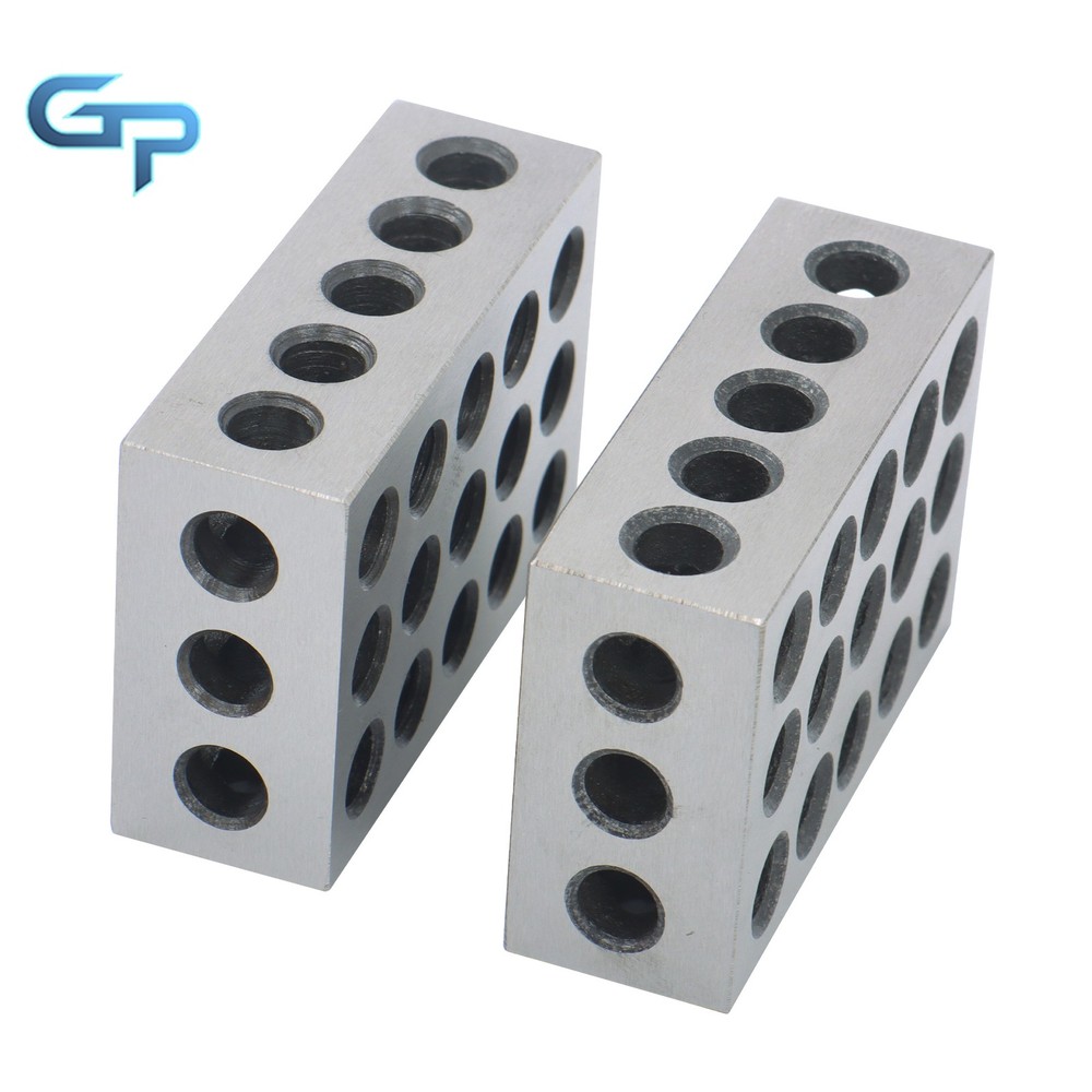 1/8" Thin Parallel Set and 1 Matched 1-2-3 Block Pair, 23 Holes