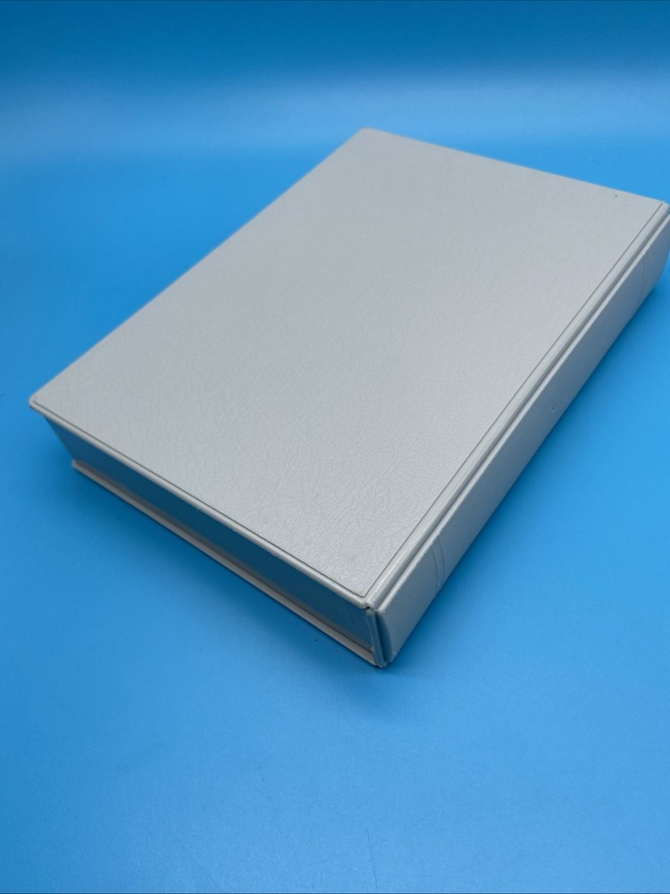 Vintage Grey Micro Disk Library Case / 10 - 3.5" Floppy Disk Stora