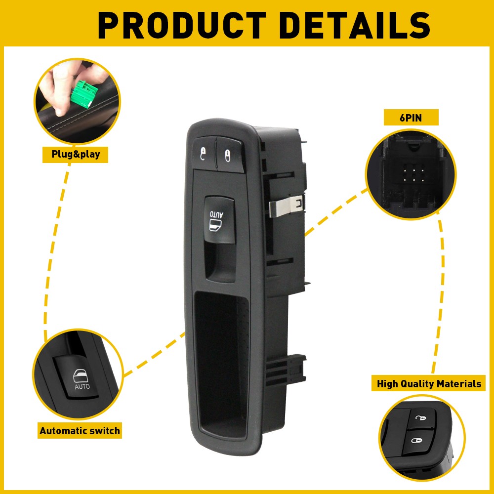 For Dodge Ram 1500 3500 2500 2009-2012 Window Switch Front Right Passenger Side