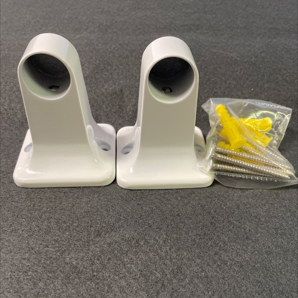 Bar Post White with Anchors