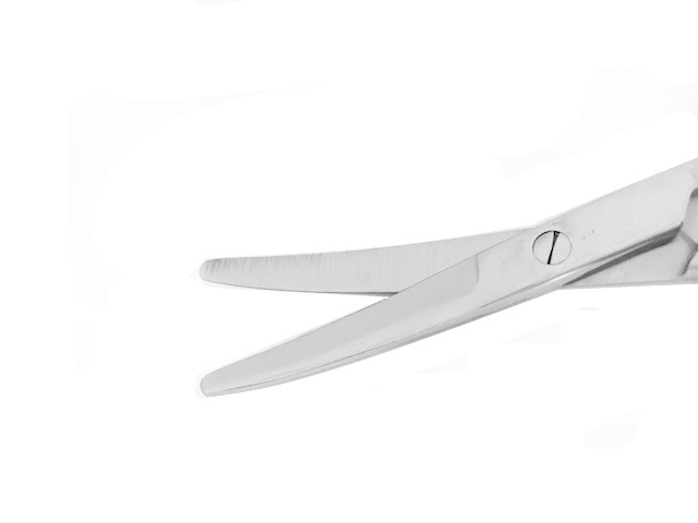 MAYO Beveled Blade Scissors, 6-3/4", Curved