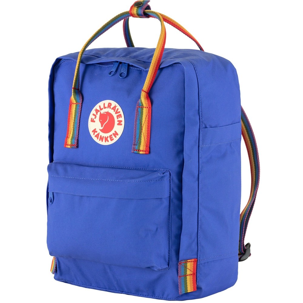Fjallraven Kanken Classic Backpack Cobalt Blue Rainbow Pattern