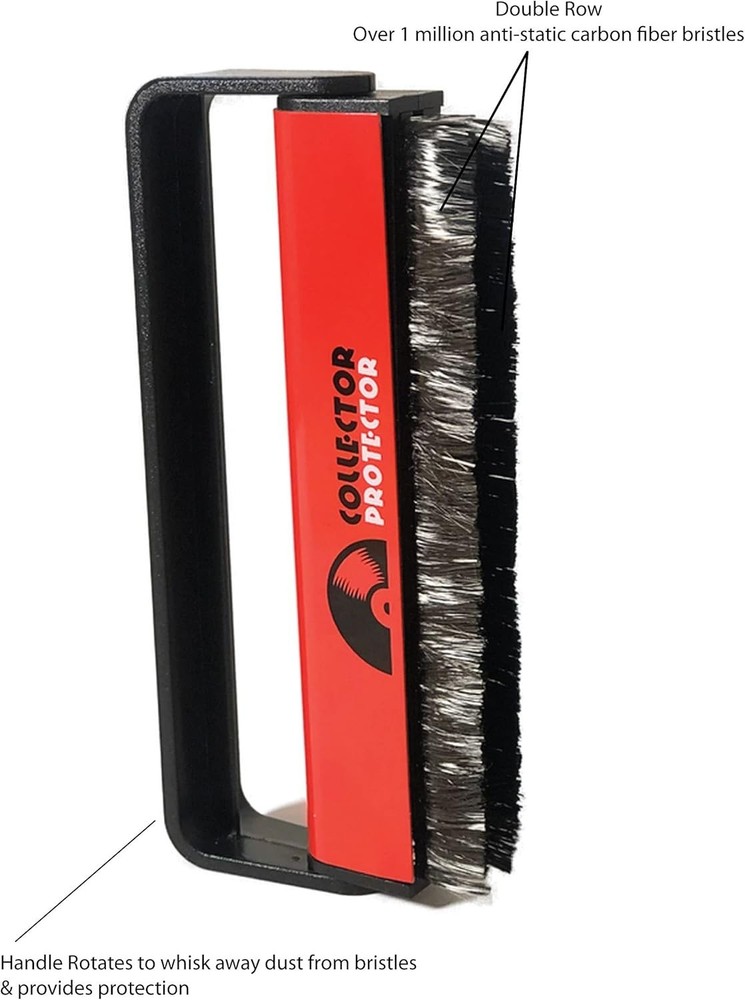Ultimate Vinyl Cleaning Solution - Anti-Static Brush & Protective Pouch Included