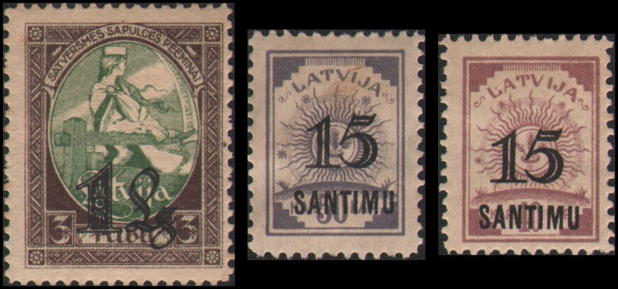 Latvia #132-134 MH