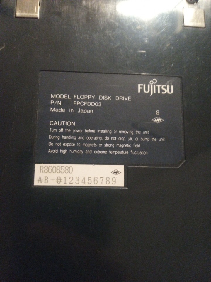 Fujitsu External Floppy Disk Drive FDD, Model FPCFDD03