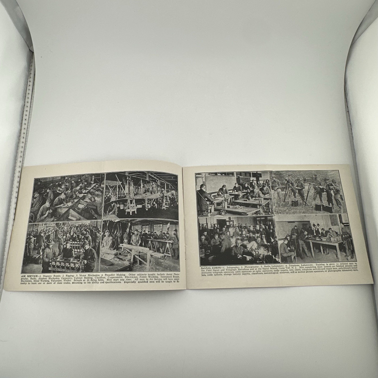 Vintage WWI US Army Propaganda Booklet Recruiting Brochure WW1 Learn Serve