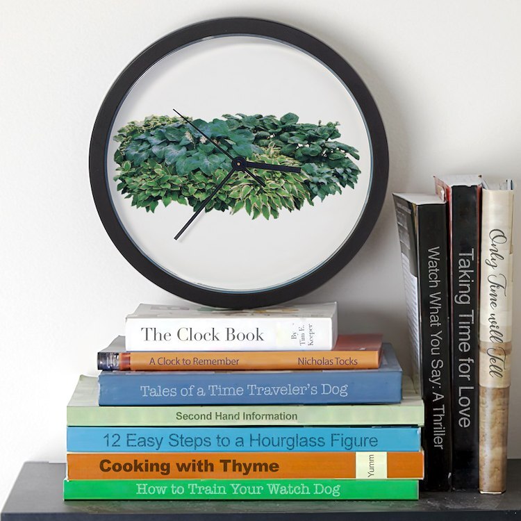 CafePress Hosta Clumps 10" Wall Clock (207234525)