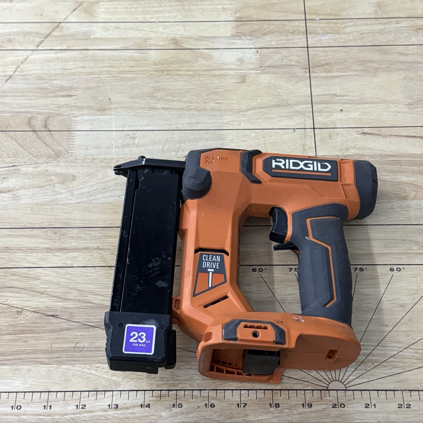 RIDGID 18V Cordless 23-Gauge 1-3/8 in. Headless Pin Nailer (Tool Only) R09898B