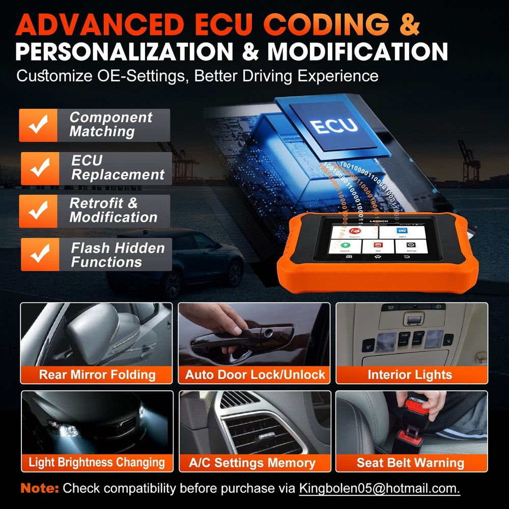 LAUNCH Creader Elite 2.0 Scanner for BMW/Mini Car Diagnostic Tool Bi-Directional