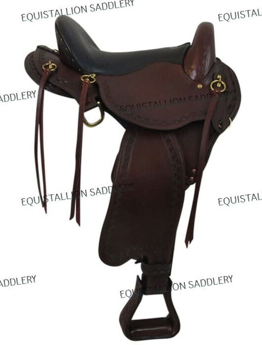 Western Endurance leather saddle by EQUISTALLION
