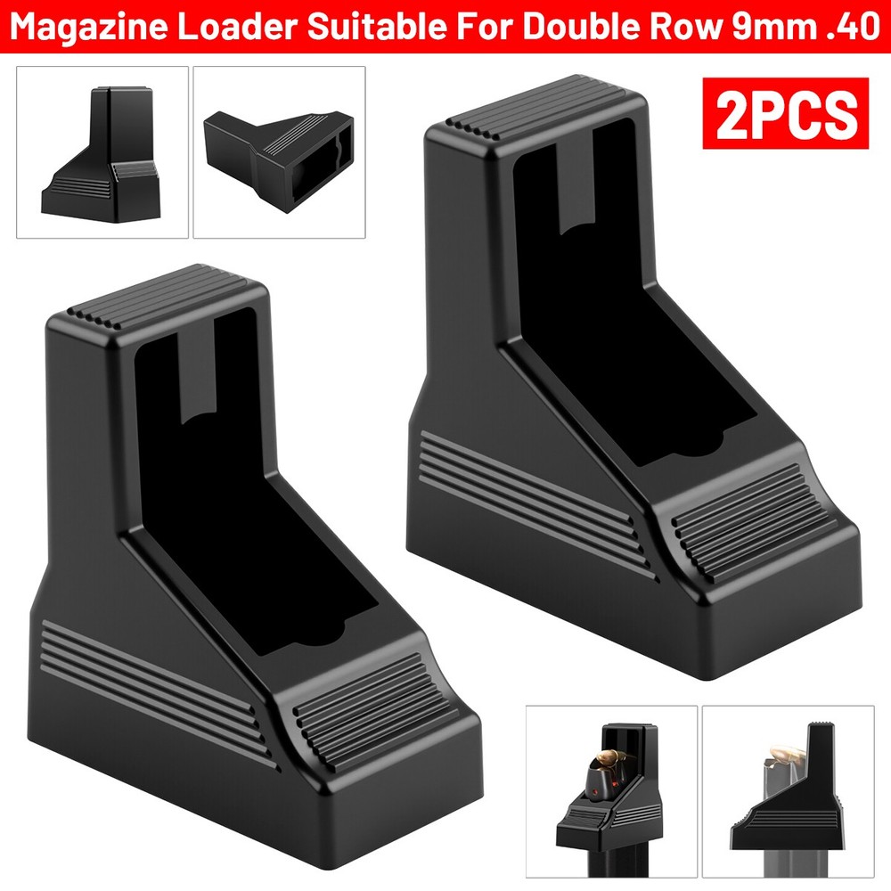 2x Universal Magazine Loader Speed Loader for Most Double Stack 9mm & .40 S&W