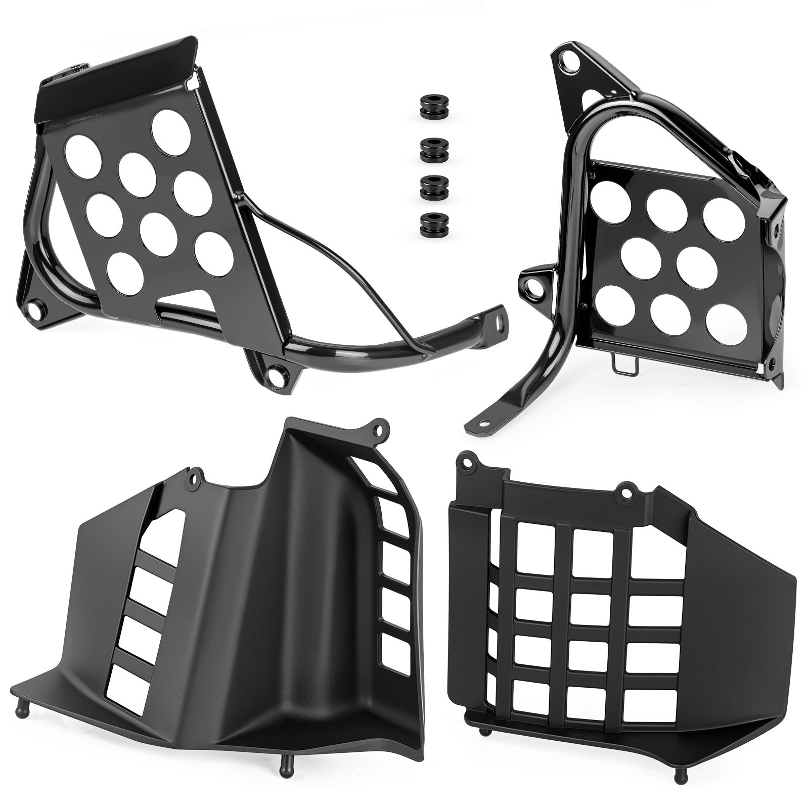 Heel Guards Footrest For Yamaha Banshee YFZ350 Left + Right Nerf Bars 1990-2006