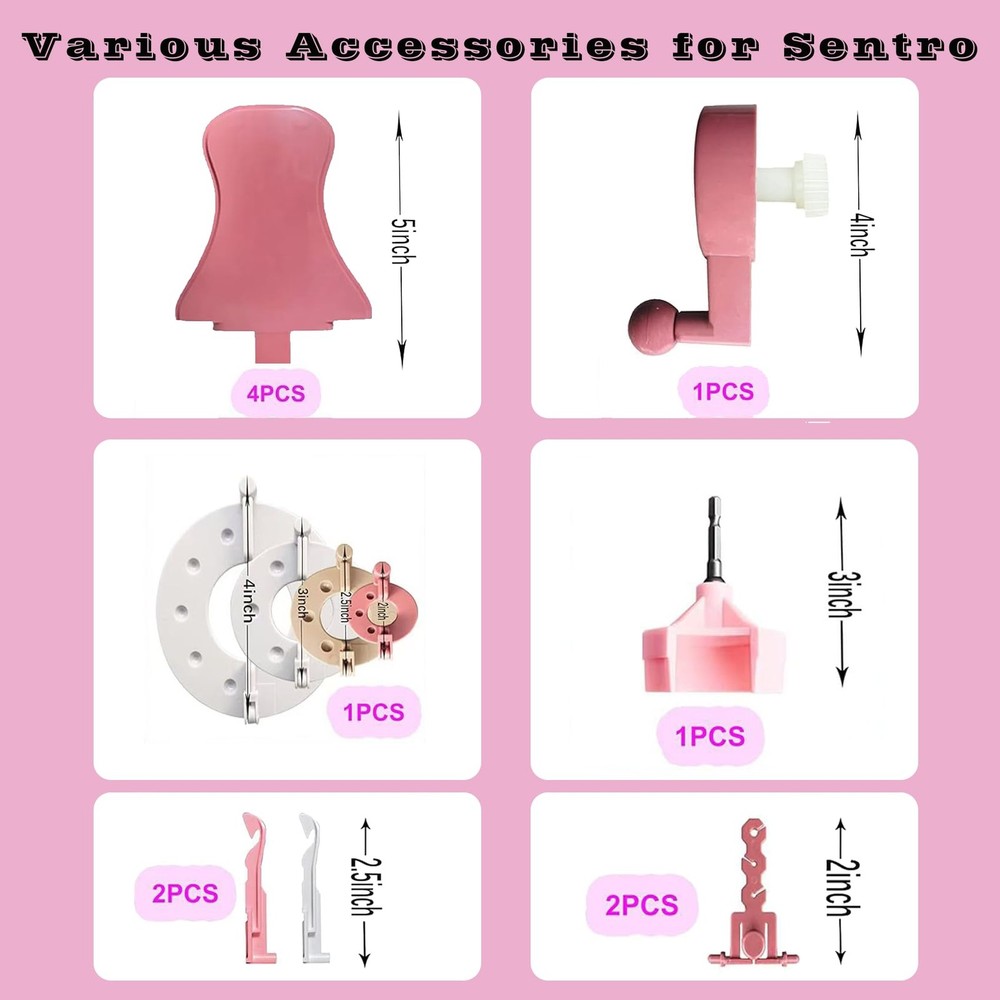 32 Pcs Set Sentro 40/48 Knitting Machine Accessories Replacement Tools Kit