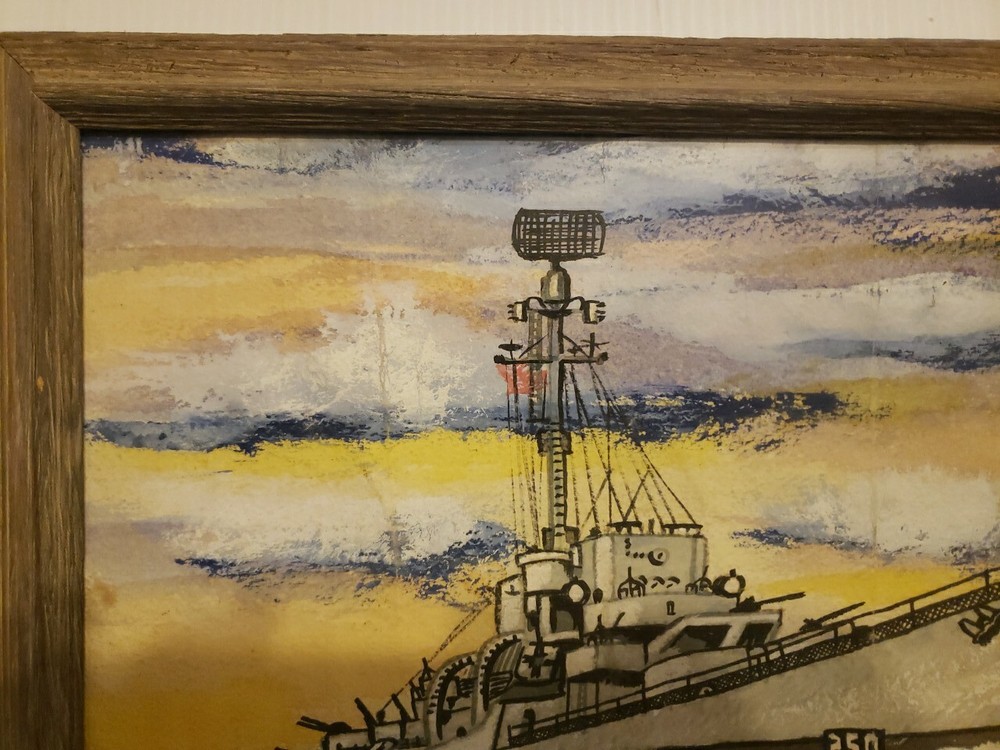 USS Hurst DE 250 Framed Art