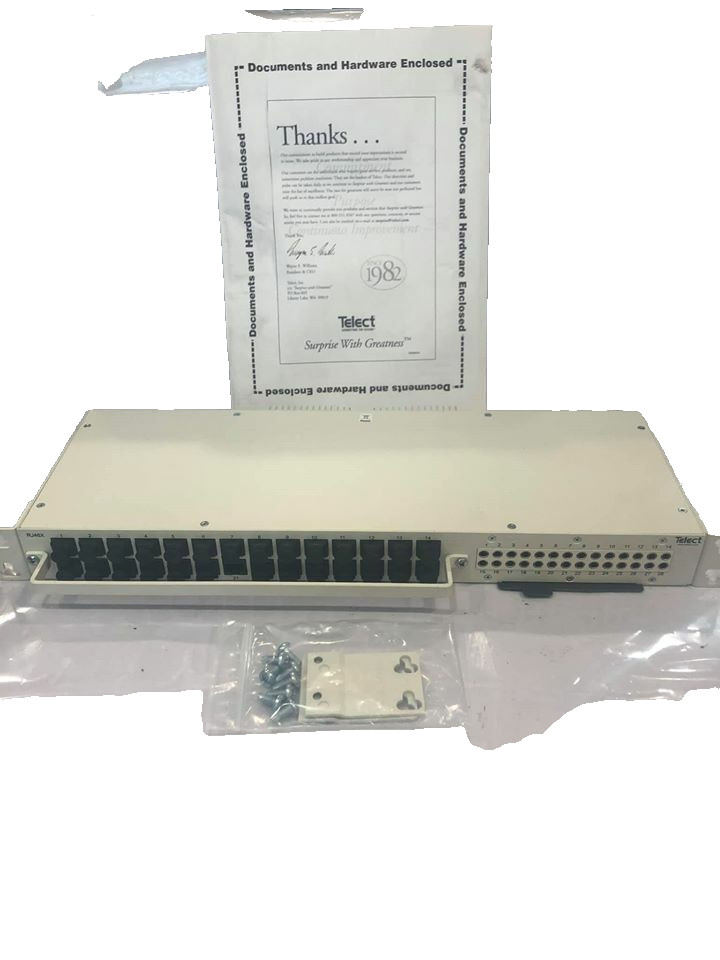 Telect 28-Terminal T1/Bantam Interface Panel 097-0128-0001 NEW.