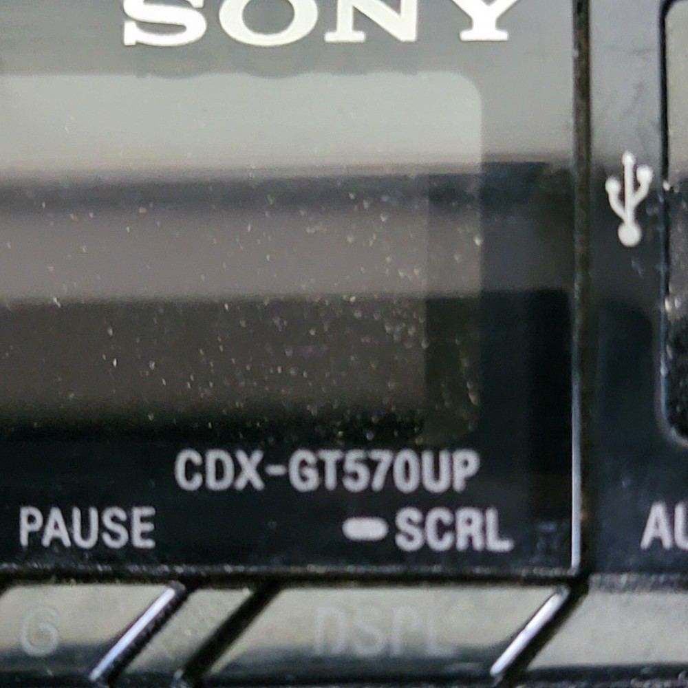 SONY CDX-GT570UP FACEPLATE ONLY