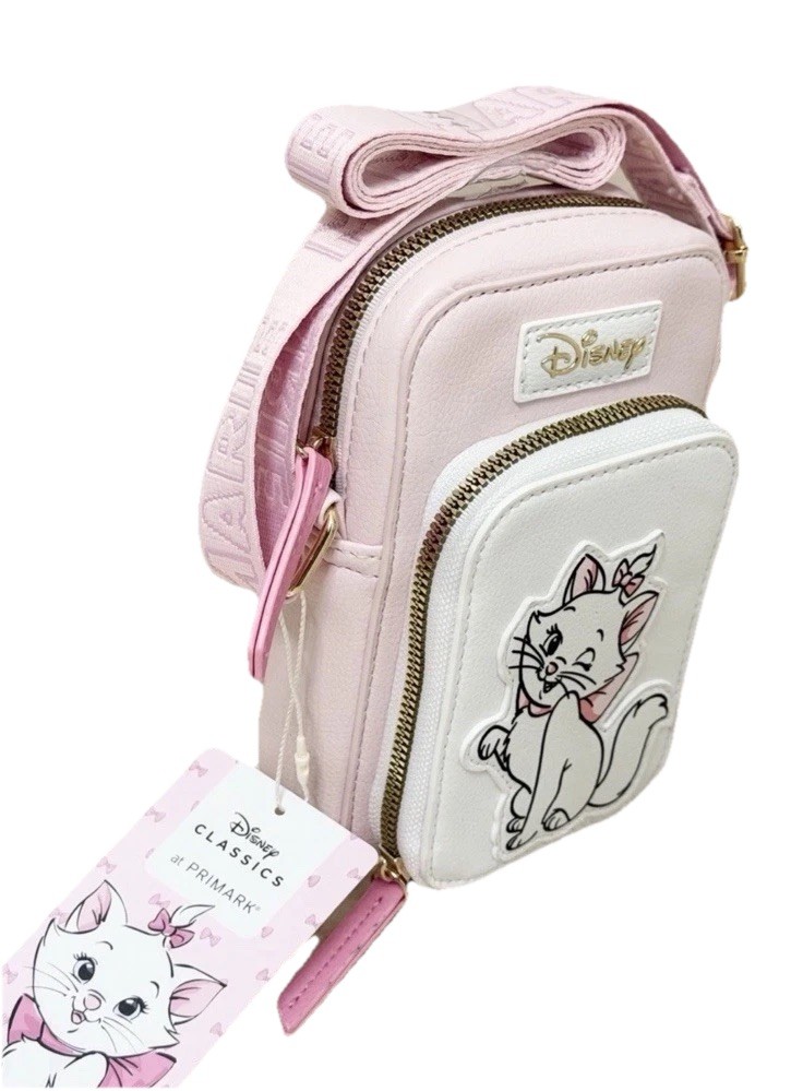 Disney Marie Aristocats Faux Leather Crossbody Bag Cellphone Holder*Primark*-NEW