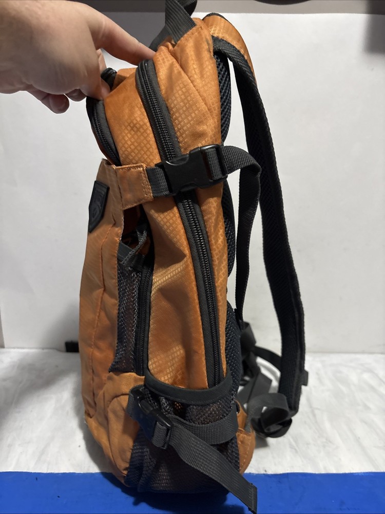 Quest Hydration Backpack Orange Pack Water Bladder Pack Hiking Outdoor 17”
