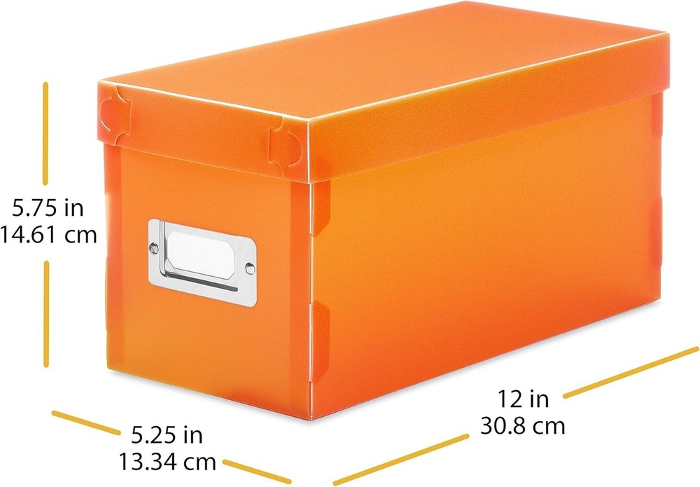 Colorful Stackable CD Storage Boxes Set of 5 - Durable & Easy Assembly
