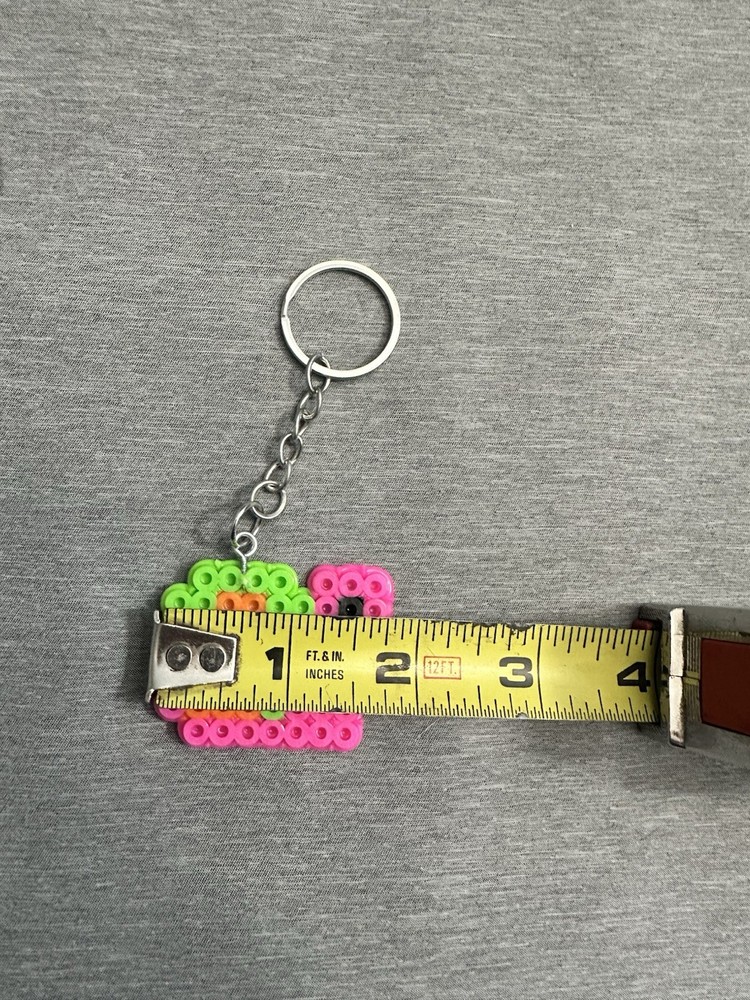 Handmade Beaded Snail Keychains Set of 4, Multicolor