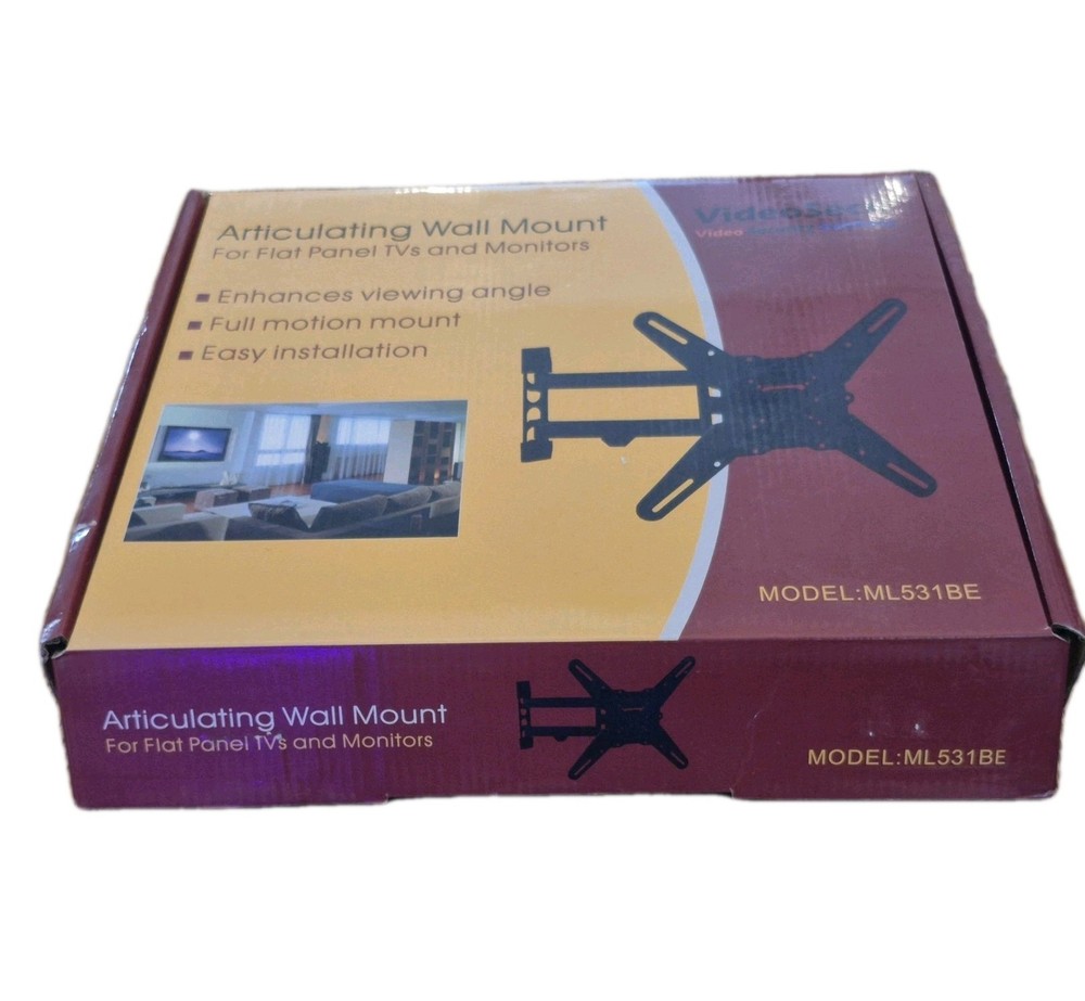NEW Articulating Wall Mount For Flat Panel TVs and Monitors VideoSecu ML531BE