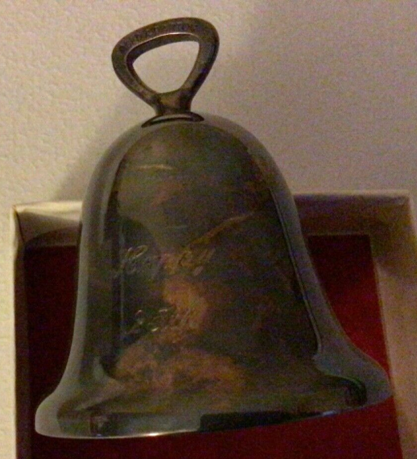 Reed & Barton Silver Plated 25th Anniversary Engraved Dinner Bell
