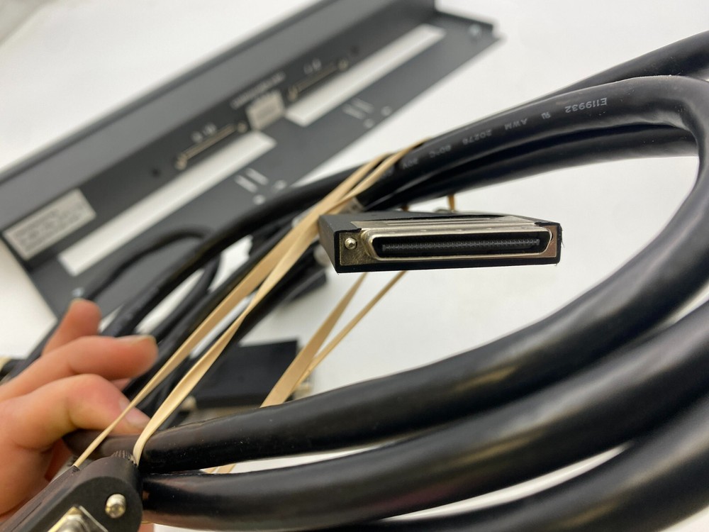 Custom Cable HDPP16 High Density Patch Panel 16 RJ-45 Ports NOS Black