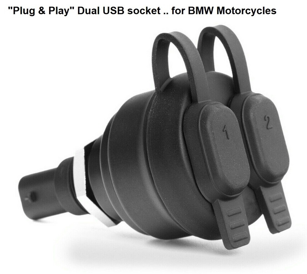 Dual USB Socket "plug & play" for BMW motorcycles