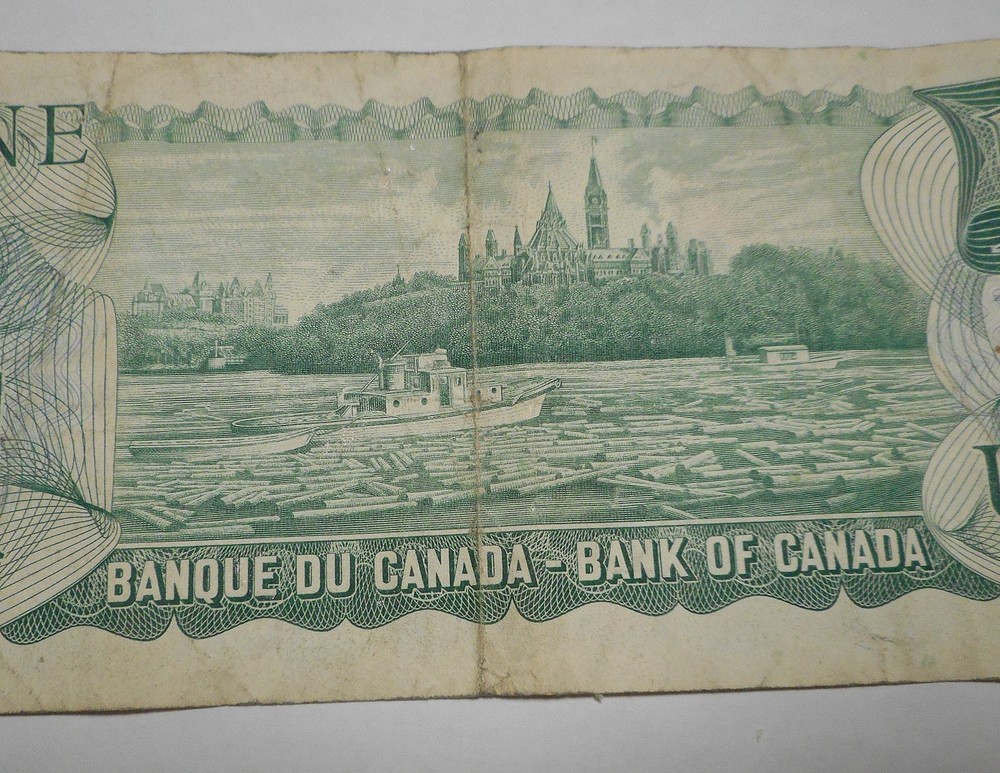 2 1973 One Dollar Notes Bills Canada Lot