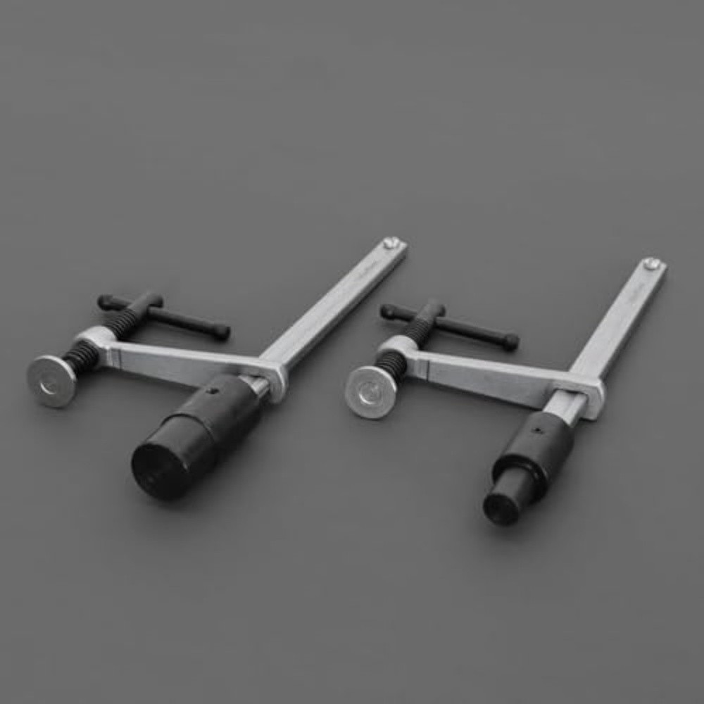 Adjustable Desktop Pressure Plate Clamp with Ergonomic Grip for Welding Tasks