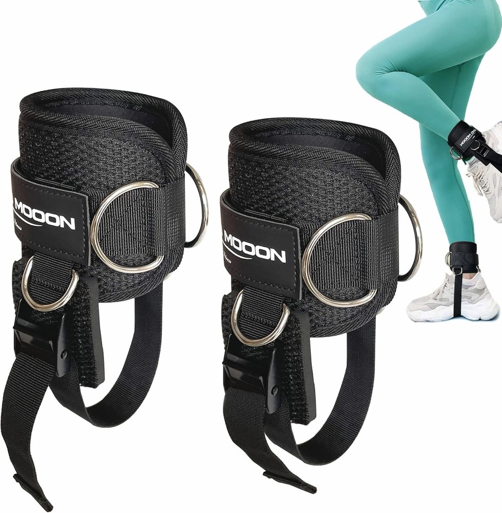 Ankle Straps for Cable Machine Accessories, Adjustable Buckle Suitable for Me...