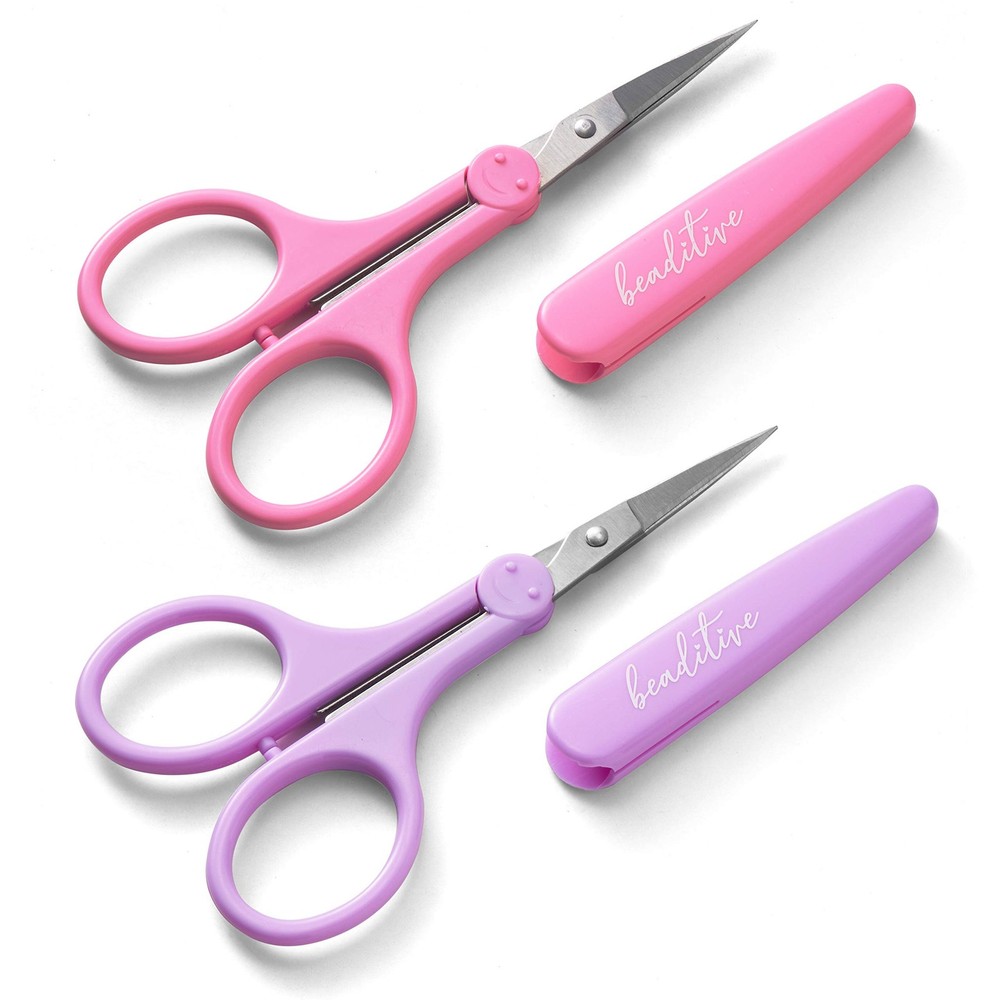 High Precision Detail Scissors Set (2-Pc) Sharp, Fine Tips | Paper Cutting, S...