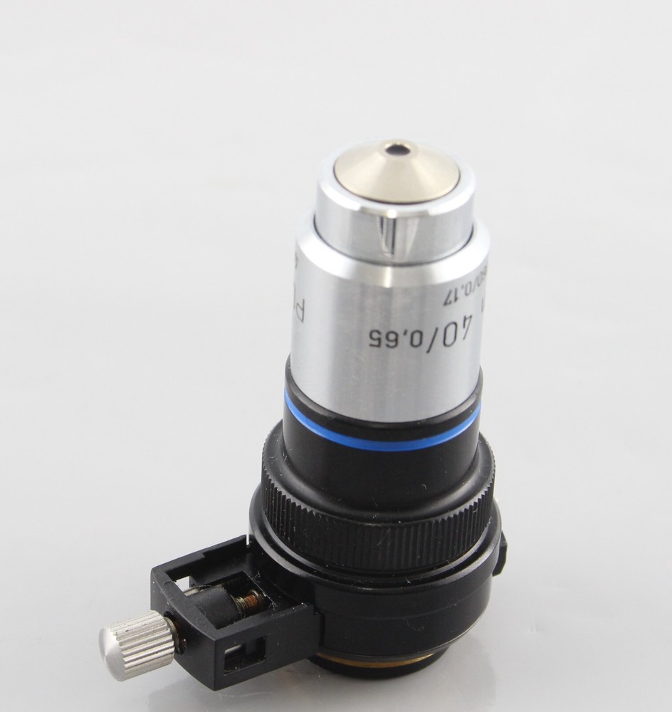 Zeiss Plan 40x 0.65 Objective with DIC Prism Slider Greyline Microscope