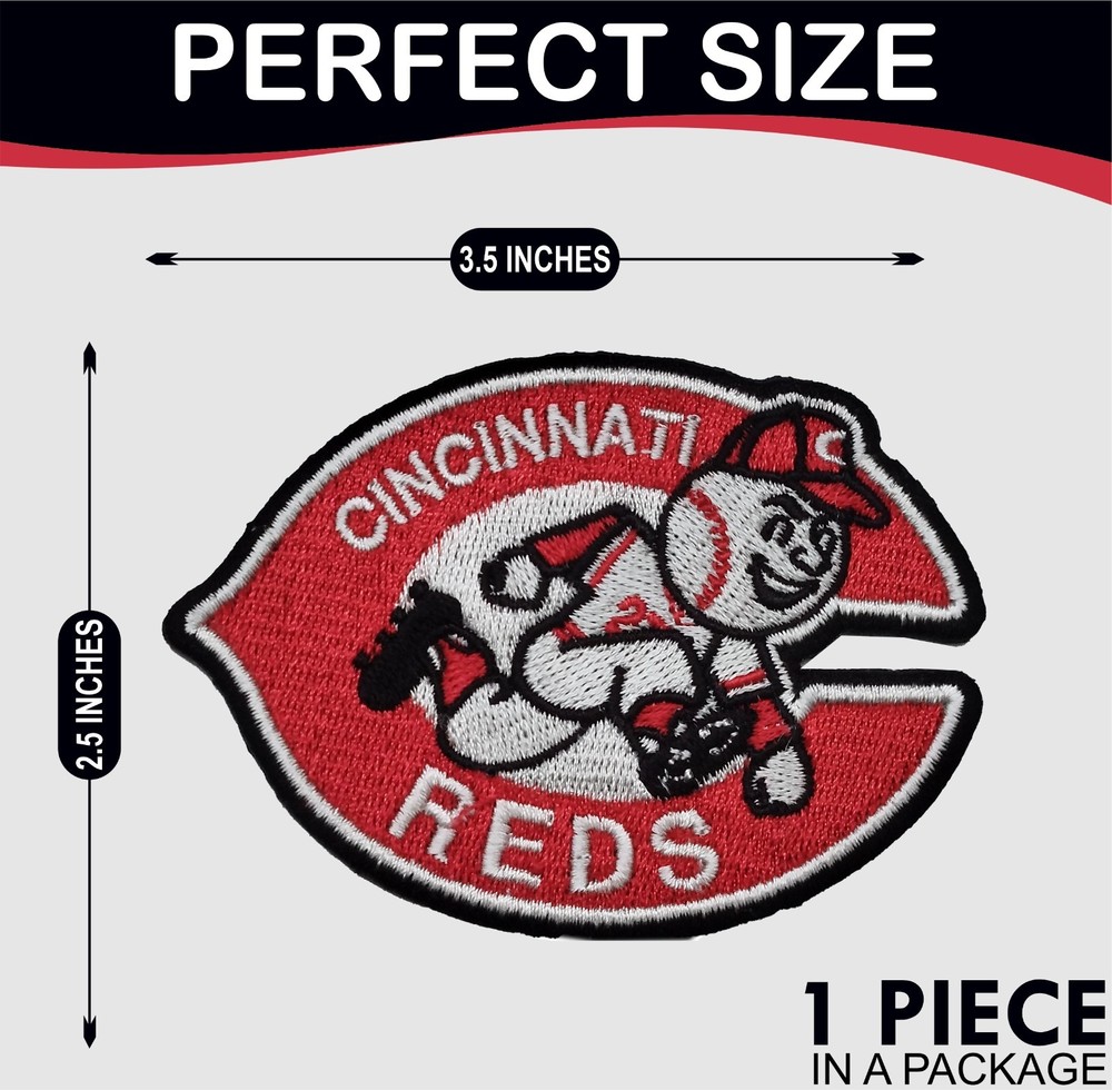 Reds MLB Baseball Team Logo Iron On patch - Sew Patch - Embroidered Patch