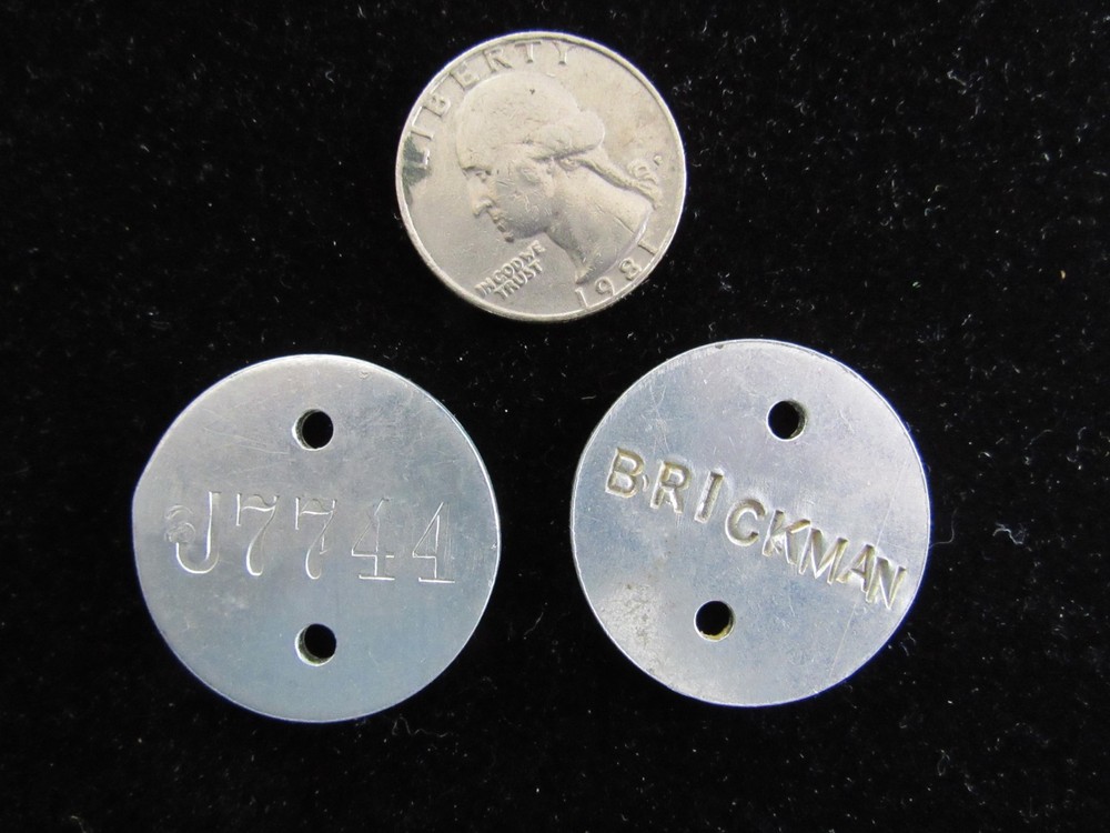 Original WWI US Army Dog Tag Set