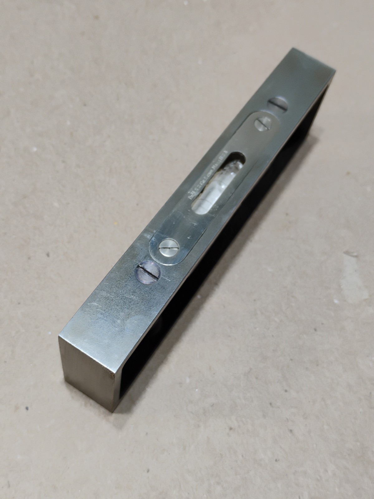 Vintage Starrett No. 132 Iron Level 6" Machinist Level w/ Original Box