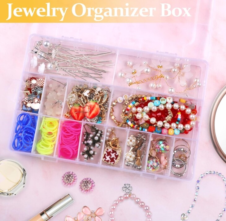 Organizer box storage container storage Box plastic small parts tool Box clear