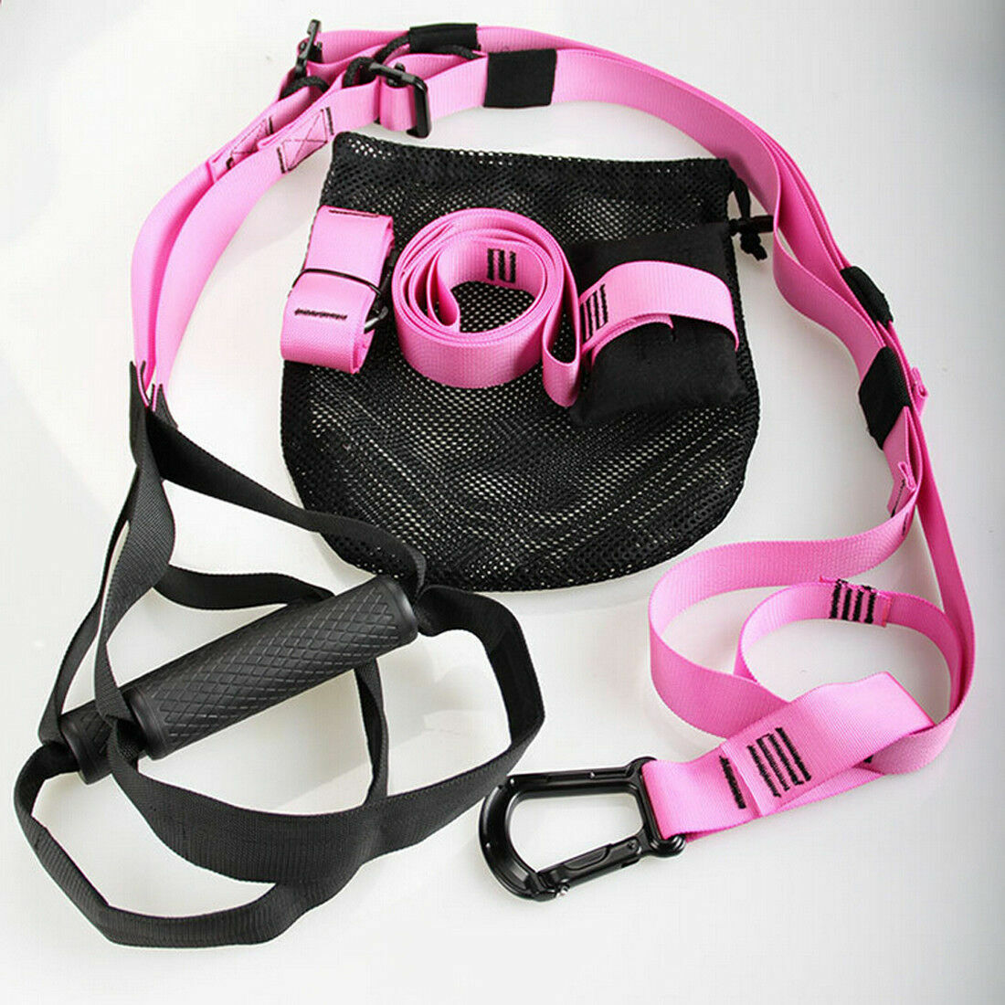 Suspension Straps Trainer Hanging Belt Resistance Pull Rope Home Gym Workout Set