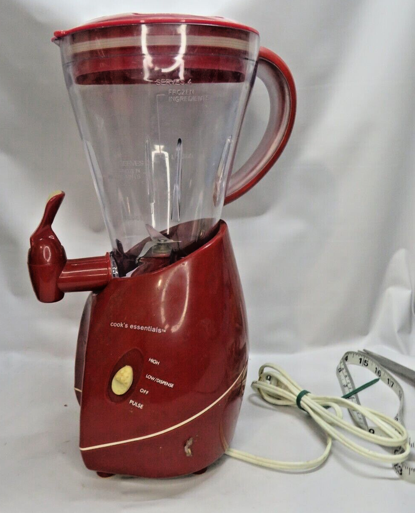 Cook's Essentials Red Smoothie Maker With Tamper Tool