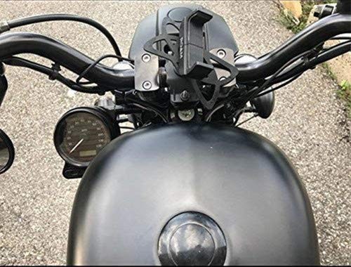Motorcycle Speedometer Bracket Side Mount Indicator Powersports Gauges Black