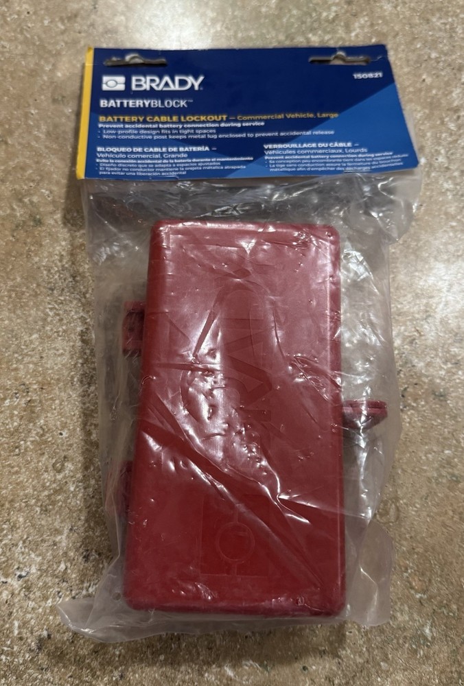 Brady 150821 Battery Cable Lockout New E8
