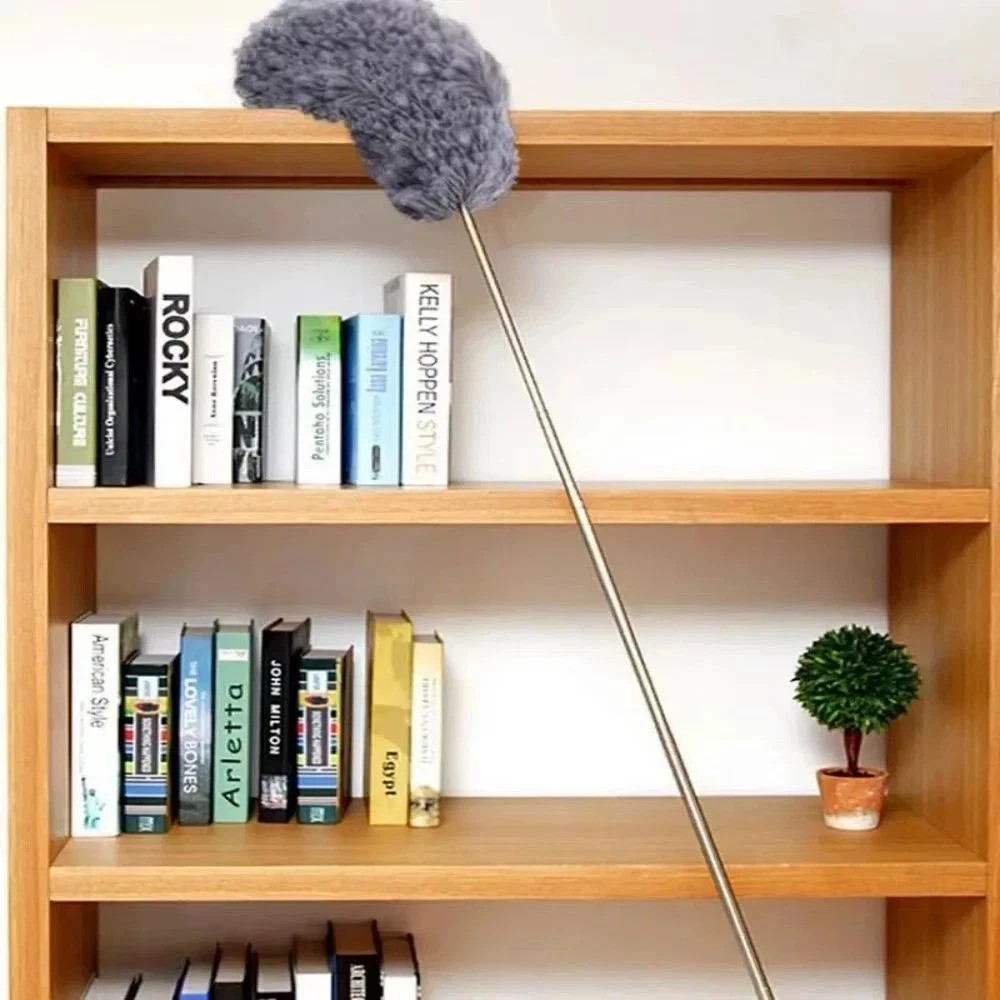 Microfiber Duster Soft Feather Dusting Brush Household Extendable Cleaning Tool