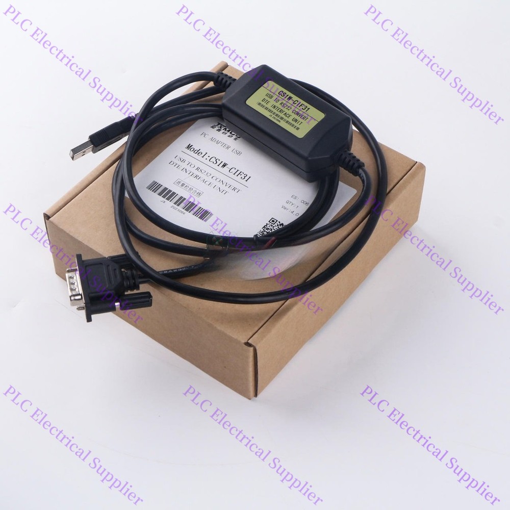 Programming Cable USB To RS232 Conversion for Omron CS1WCIF31 PLC Fast Shipping