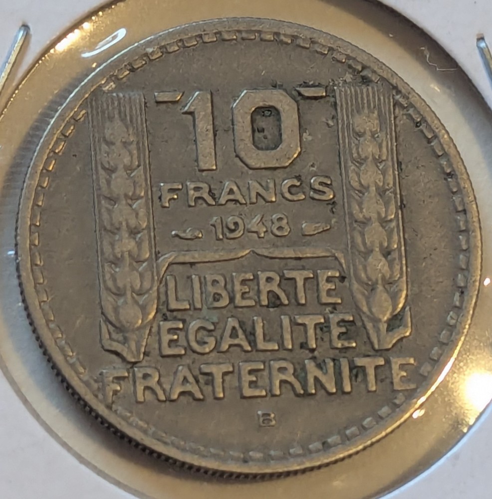France, 1948, 10 Francs, Uncirculated