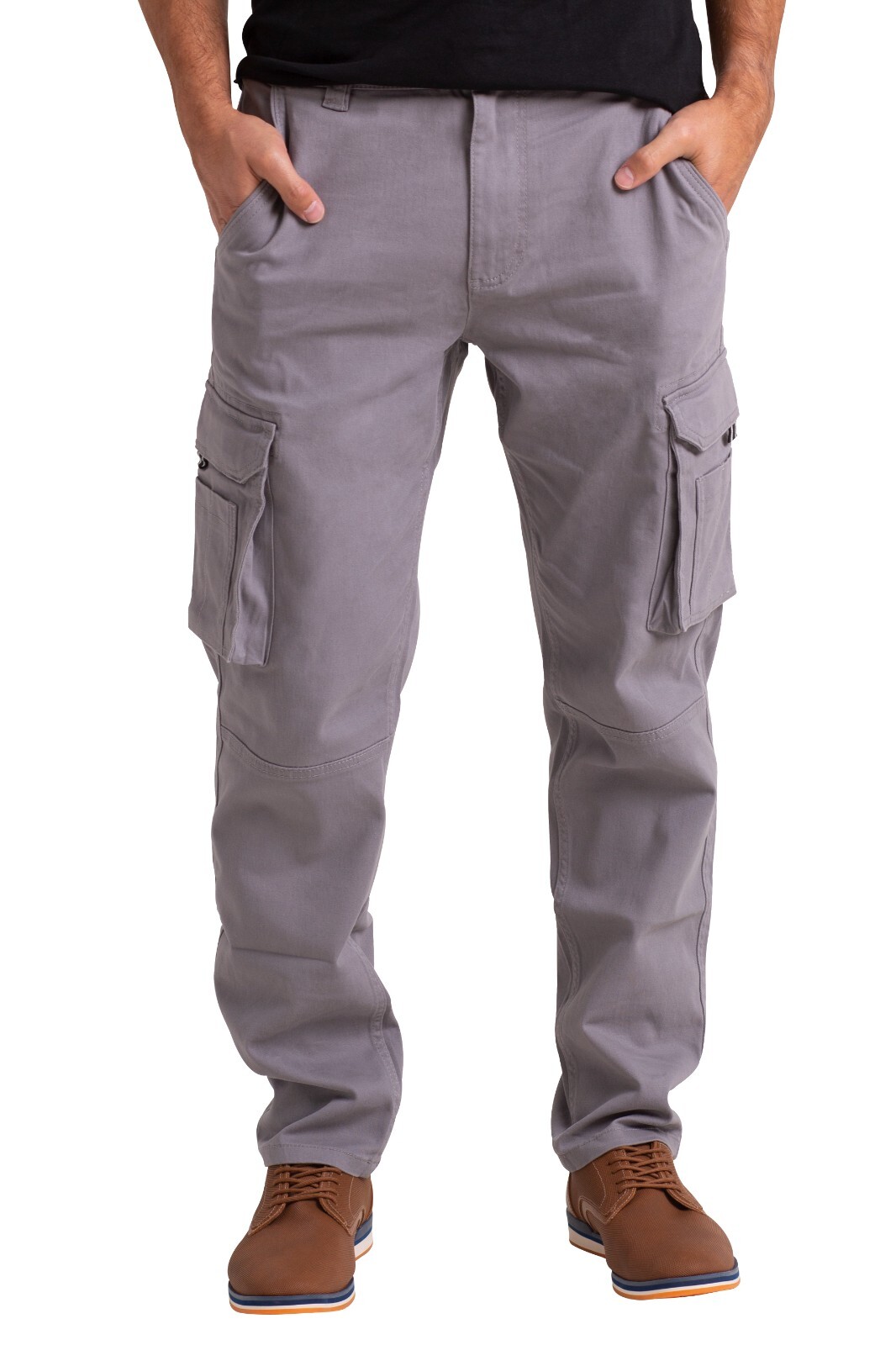 Men's Flex Cargo Trousers Heavy Duty Stretch Casual Pants