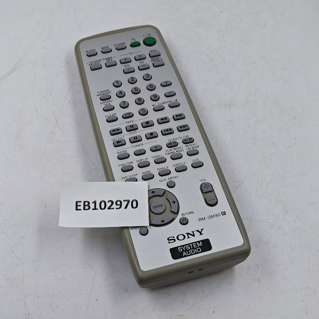 Sony RM-SM90 Remote Control - Working, Missing Battery Cover
